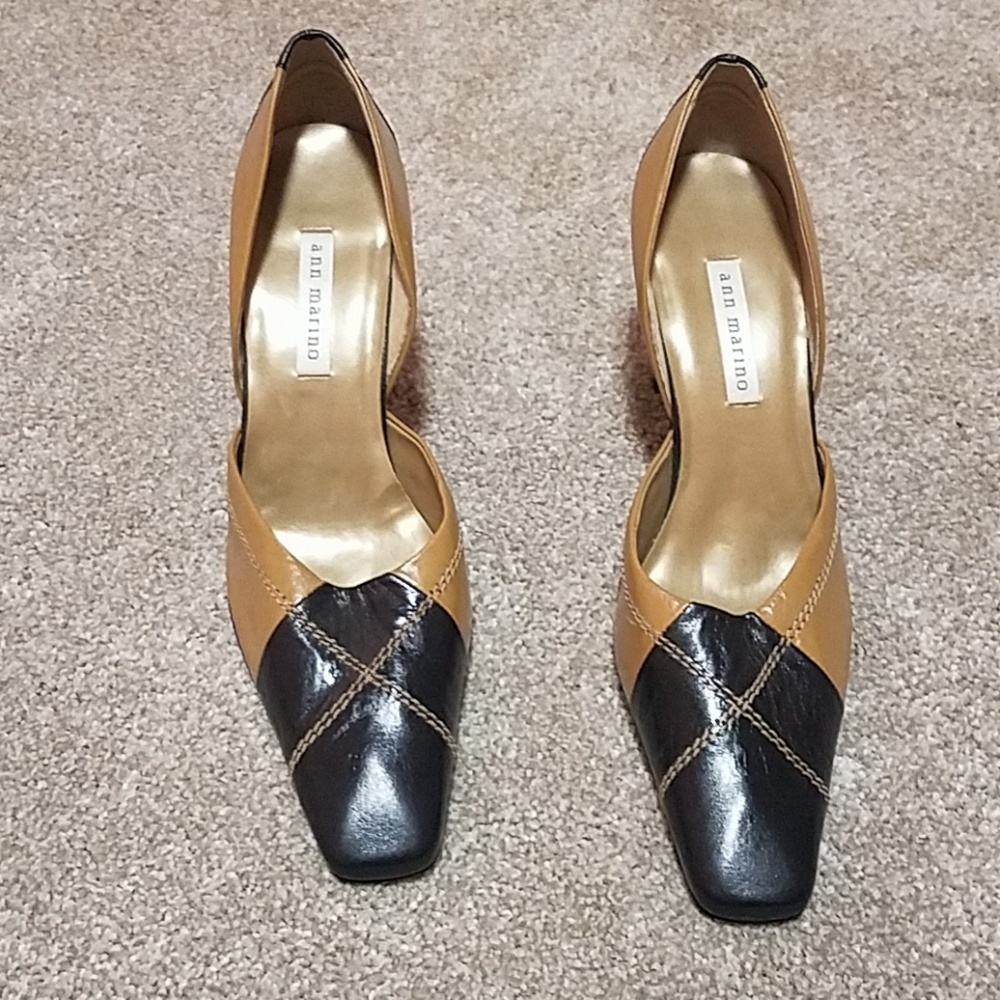 Black and tan pumps